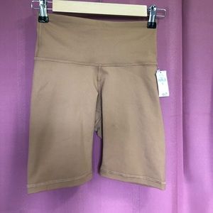 Never worn tan brown biker shorts